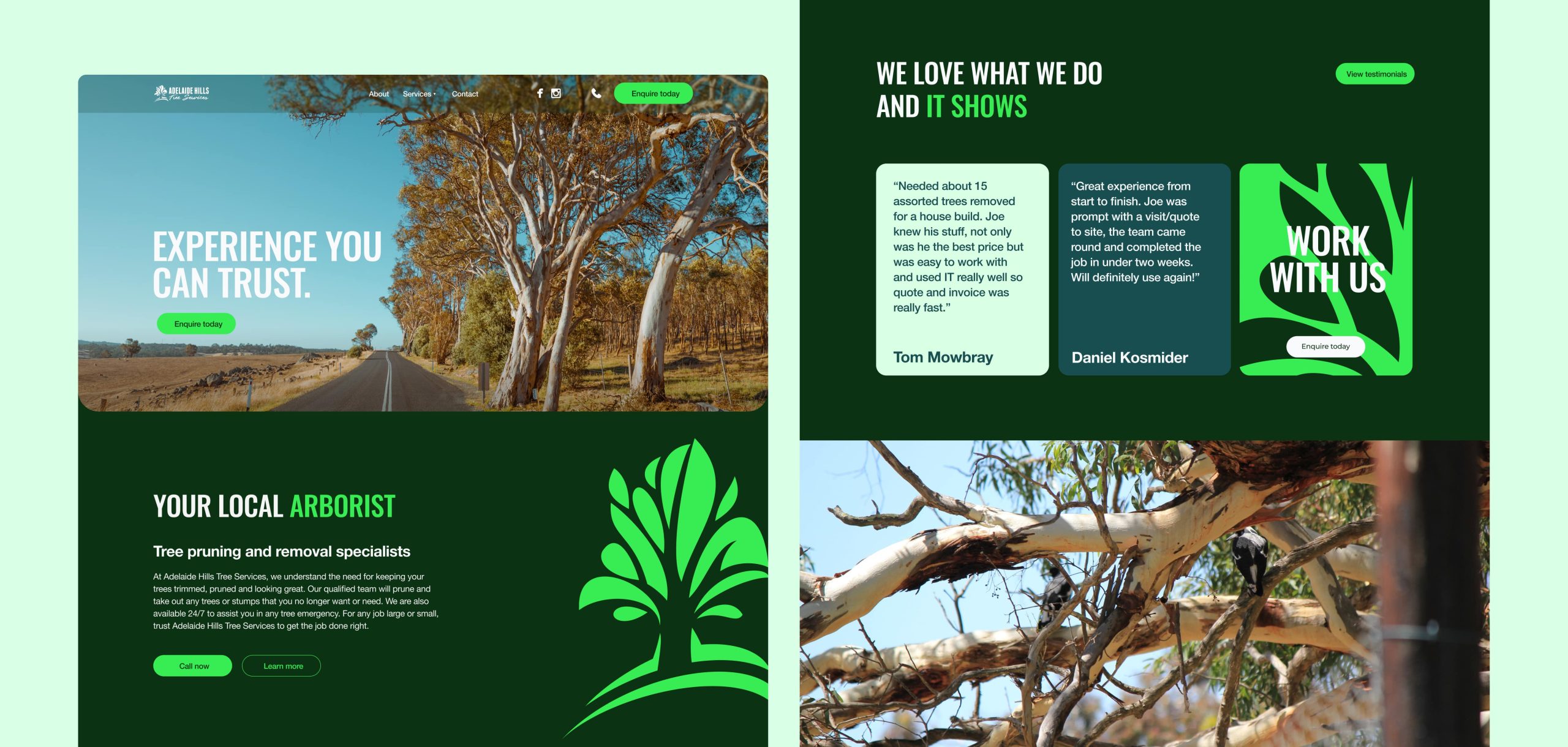 Adelaide Hills Tree Services Buttons Adelaide Hills Tree Services Buttons