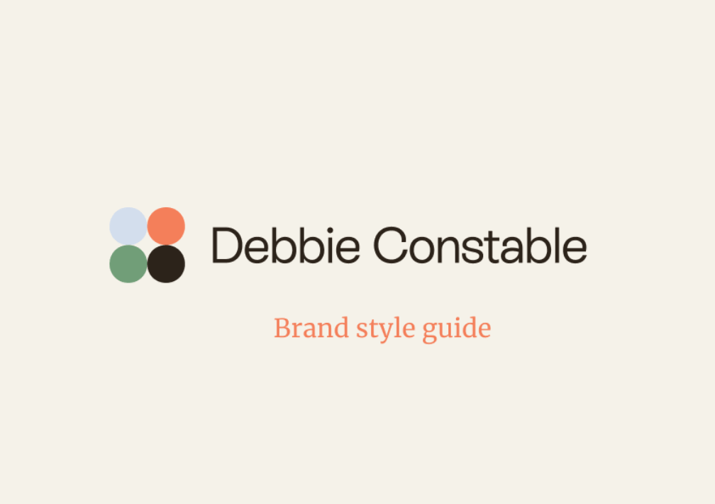 Debbie Constable brand guidelines